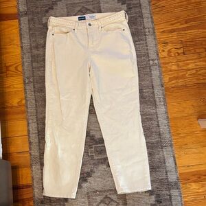 Old Navy Ecru OG Straight Leg Women Jeans